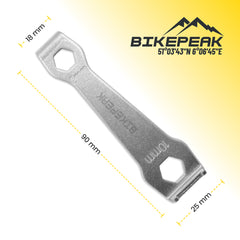 BikePeak Kettenblatt Gegenhalter 9/10 mm Werkzeug für Kettenblattschrauben