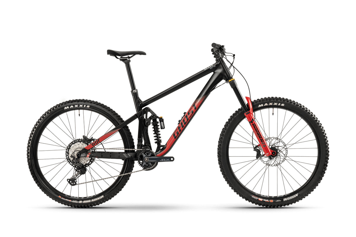 GHOST RIOT EN AL/AL 170/160 Pro Unisex black/marzocchi red - matt/glossy