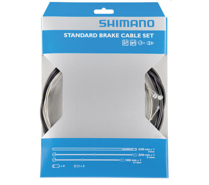 Bremszug Satz SHIMANO MTB Stahl - Schwarz