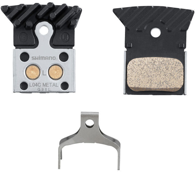 Scheibenbremsbeläge Shimano L04C Metall mit Kühlrippen