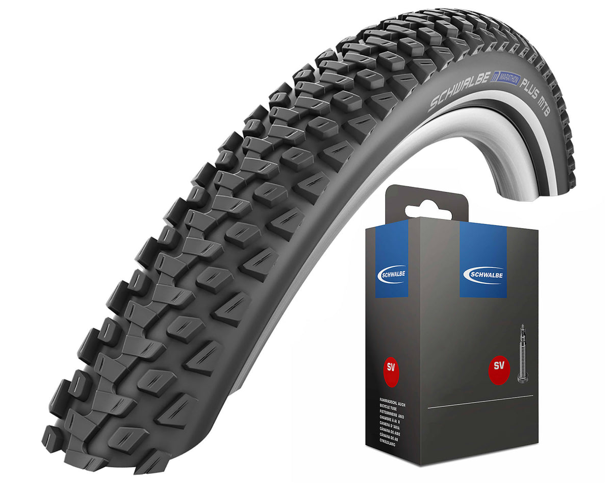 Schwalbe Reifen Marathon Plus MTB Schwarz Reflex 29 x 2,10 (54-622)" + SV