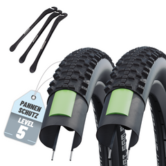 2x Schwalbe Smart Sam Plus Fahrradreifen 26"  54-559 + AV|DV|SV und Reifenheber