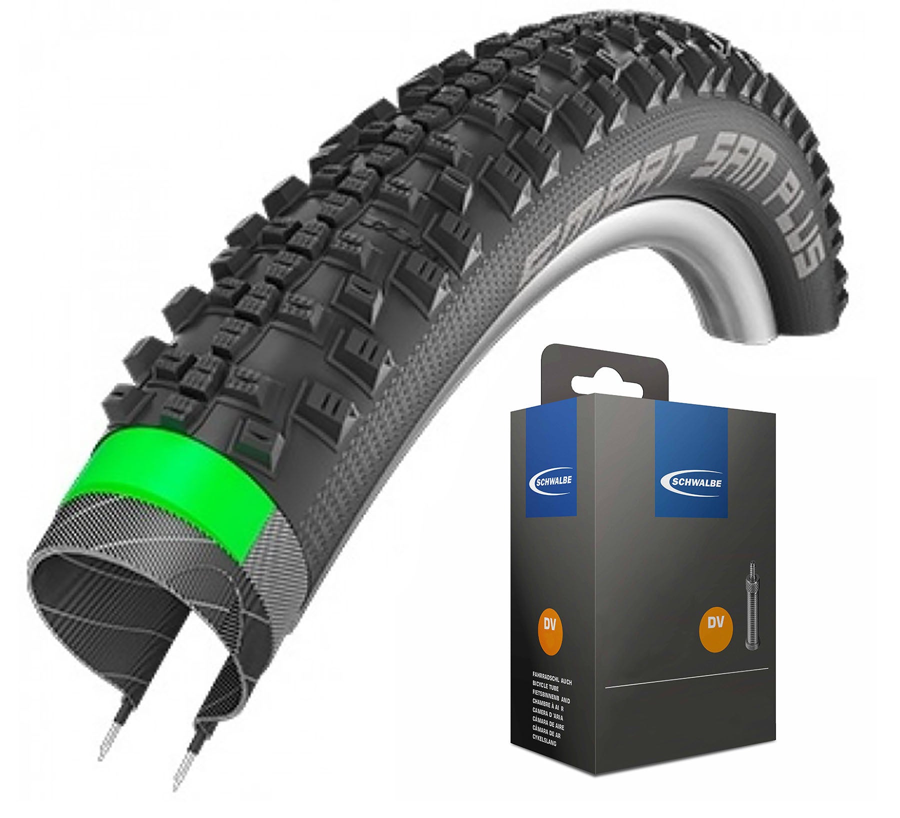 Schwalbe Reifen Smart Sam Plus schwarz 26
