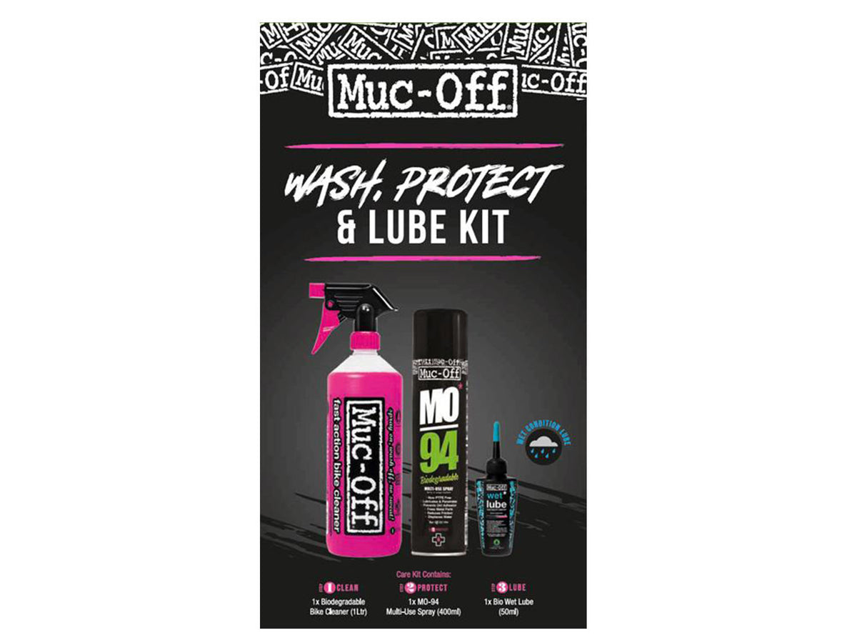 Muc-Off  Reinigungs-, Schutz- und Schmiermittel Kit (Wet Lube Version)