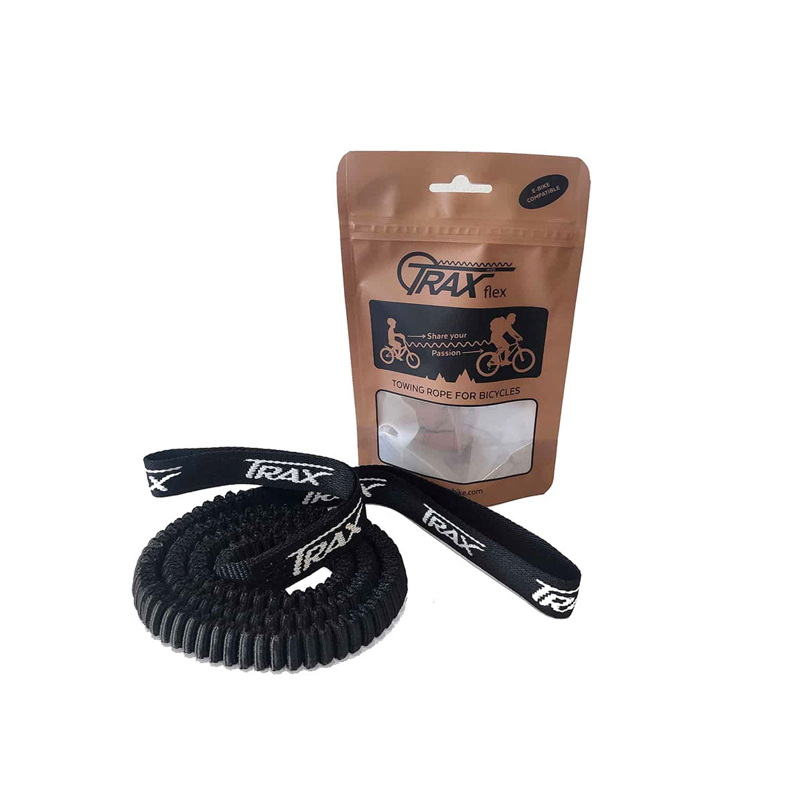 TRAX FLEX Fahrrad Elastisches Band Abschleppsystem Seil 2,5m