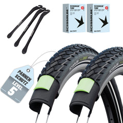 2x Schwalbe Marathon GreenGuard 28 x 1,50 (40-622) Drahtreifen + 3 MSZweirad Reifenheber – Schlauch wählbar