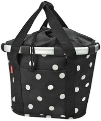 Reisenthel Bikebasket Textiltasche Fahrradkorb Befestigung Klickfix black dots