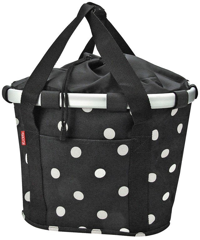 Reisenthel Bikebasket Textiltasche Fahrradkorb Befestigung Klickfix black dots