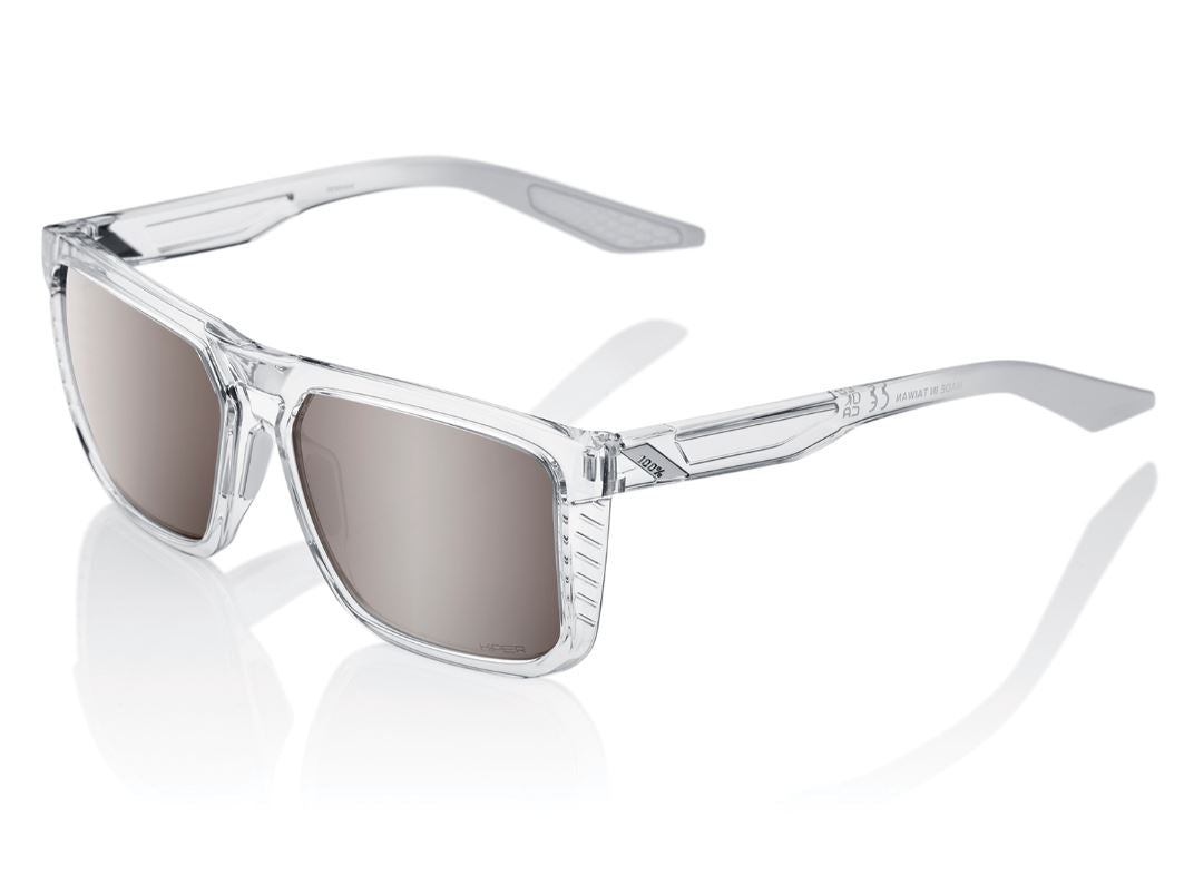 100% Sonnenbrille Renshaw HiPER Mirror Lens Polished Crystal Haze