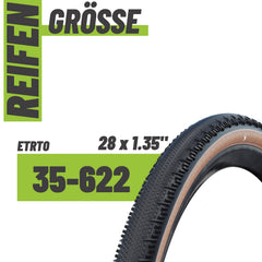 2er Set Schwalbe Fahrradreifen G-ONE RS PRO 28x1.35 700x35C (35-622) Faltreifen + 3 MSZweirad Reifenheber