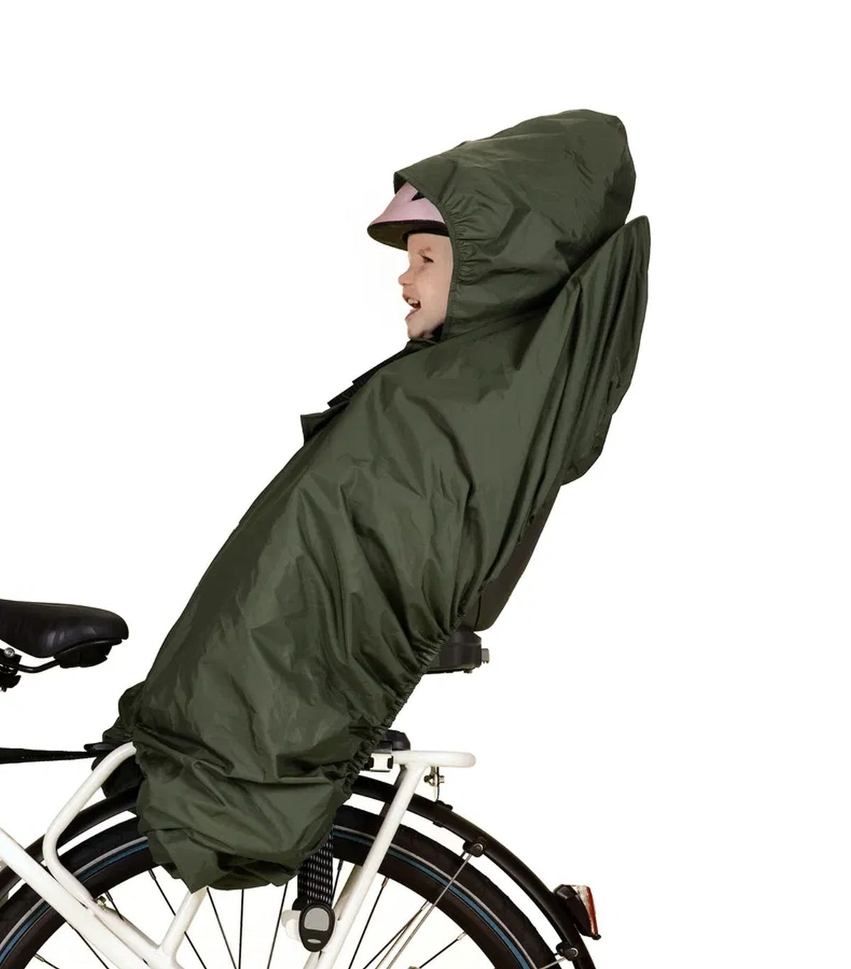 Hamax Kindersitz-Regenschutz Poncho grün