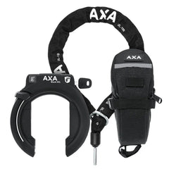 AXA Rahmenschloss Set Block XXL NAZ inkl. Kette ULC 100 cm und Tasche