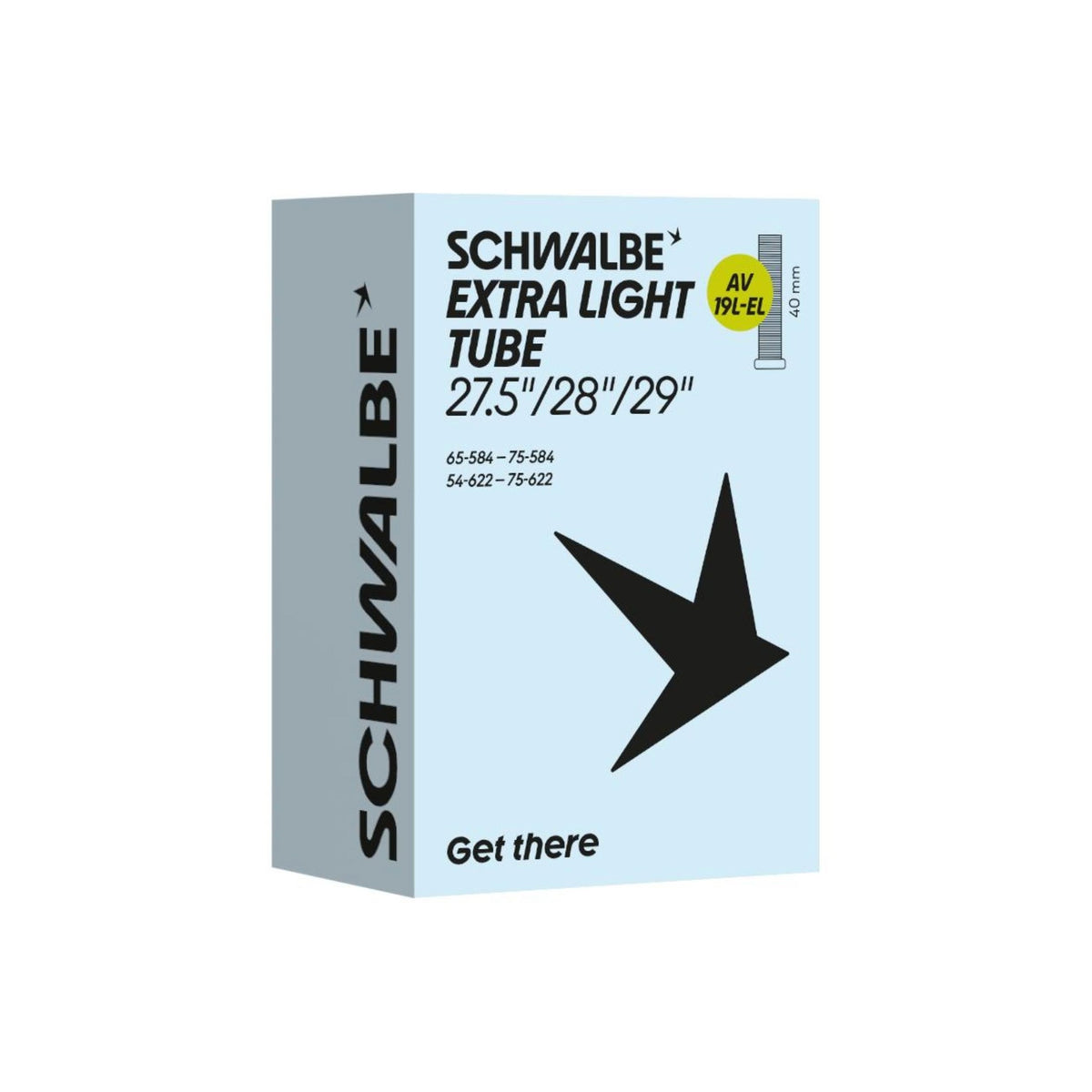 Schwalbe Schlauch AV19L-EL 40mm (27.5"/28"/29") 54/75-584/622 Modell 2026
