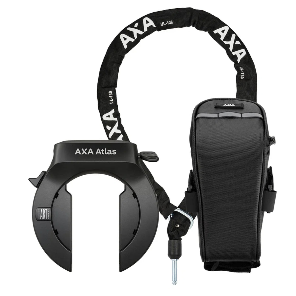 AXA Rahmenschloss Set Atlas inkl. Kette ULC und Tasche