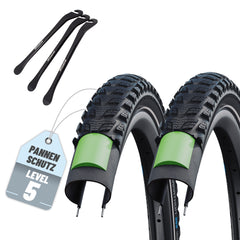 2er Set Schwalbe Reifen Marathon 365 Schwarz Reflex 28 x 2.00 (50-622)" Drahtreifen Modell 2026 + Reifenheber