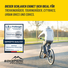 BikePeak 2x Fahrradschlauch Monty Fudgy MTB 26 Zoll mit Auto/Schrader Ventil 40mm