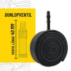 BikePeak Fahrradschlauch Makaluptis Touring 28 Zoll mit Dunlop/Blitz Ventil 40mm