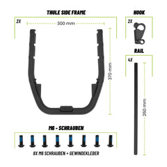 Thule Side Frames Pack`n Pedal Tour Rack schwarz