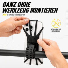 BikePeak Handyhalterung Fahrrad 360° drehbar für Smartphones bis 7 Zoll