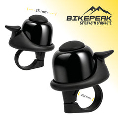 BikePeak Fahrradklingel 2er-Set – 360° drehbar, laut, für Ø 22,2 mm Lenker