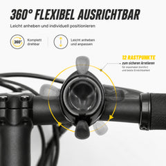 BikePeak Fahrradklingel 2er-Set – 360° drehbar, laut, für Ø 22,2 mm Lenker