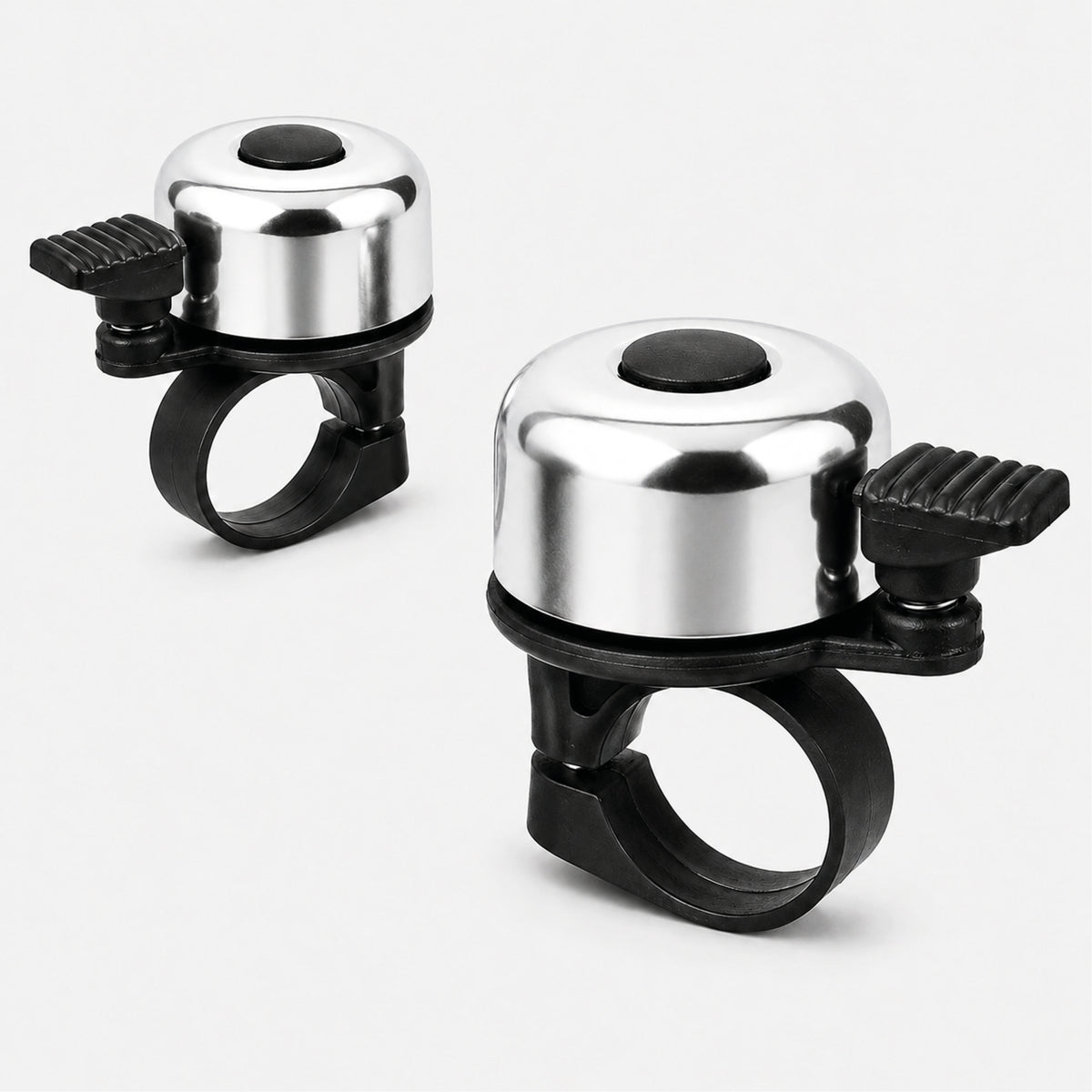 BikePeak Fahrradklingel 2er-Set – 360° drehbar, für 22,2 mm Lenker
