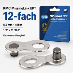 KMC Kettenverschlussglied MissingLink EPT 12-fach 5,2 mm silber 1/2" x 11/128"