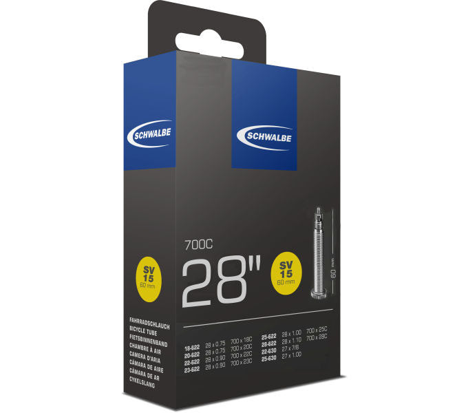 Schwalbe Schlauch SV 15 60 mm für 28" (18/28-622/630)