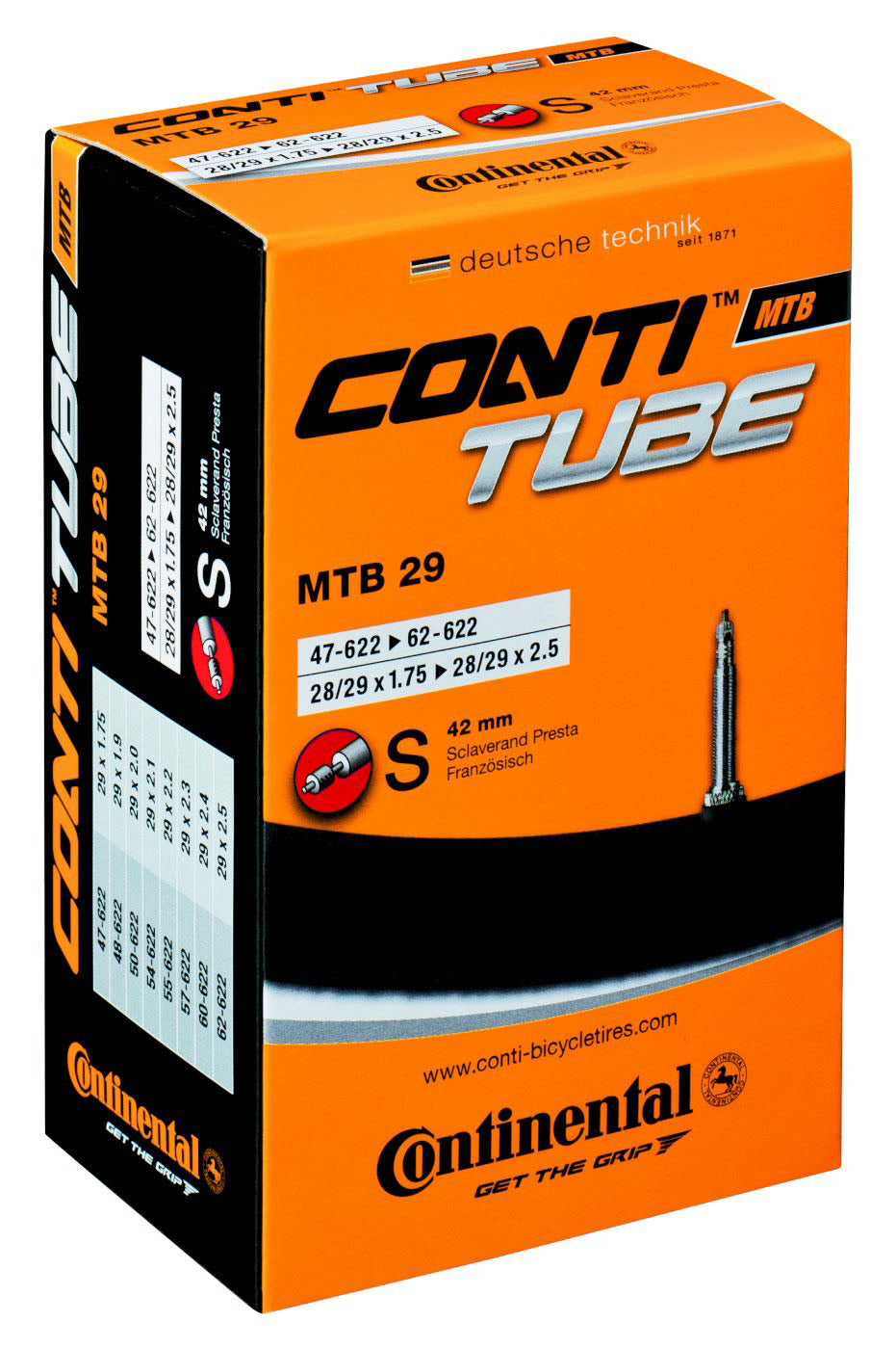 Continental Schlauch MTB SV 42 mm für 28/29" (47-622 bis 62-622)
