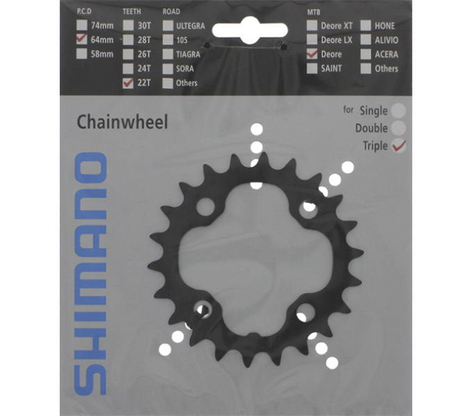 Shimano Kettenblatt Deore FC-M590 64 mm 22 Zähne