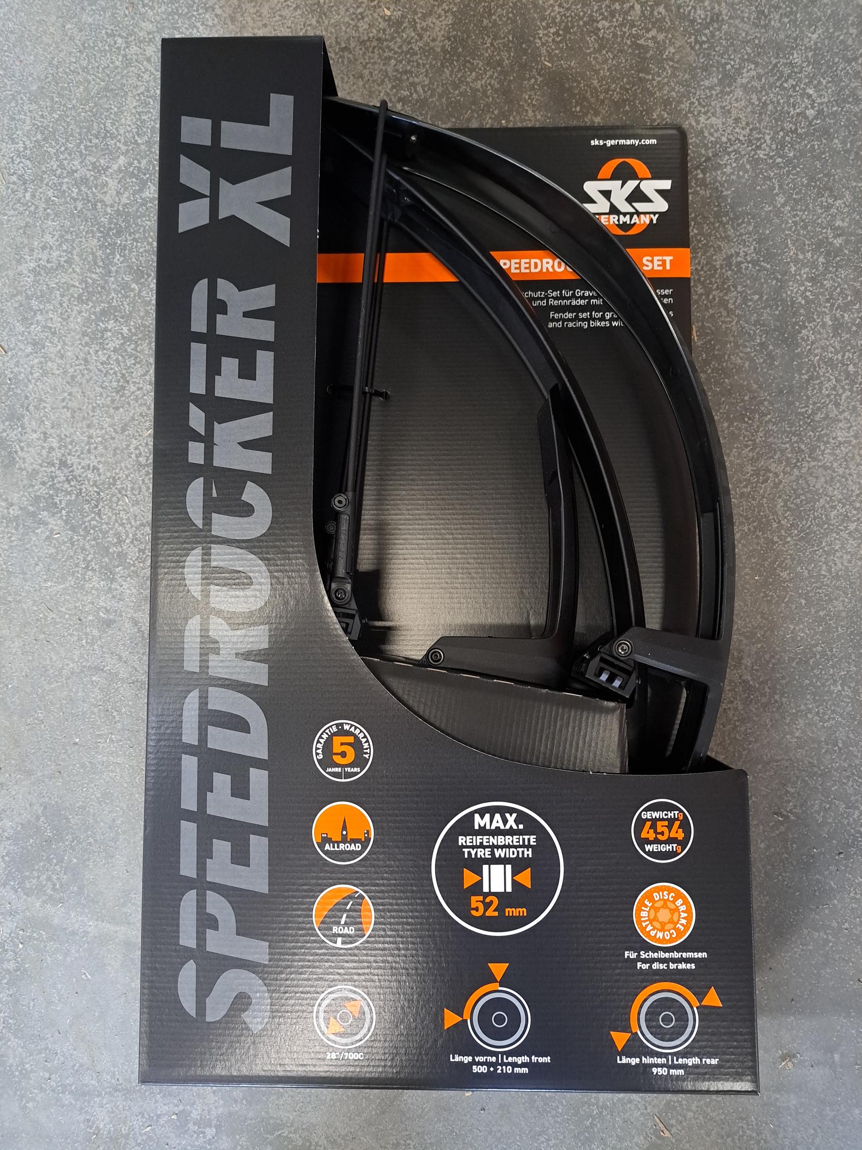SKS Schutzblech Set Speedrocker XL schwarz matt Laufradgröße: 28 Zoll – MSZWEIRAD