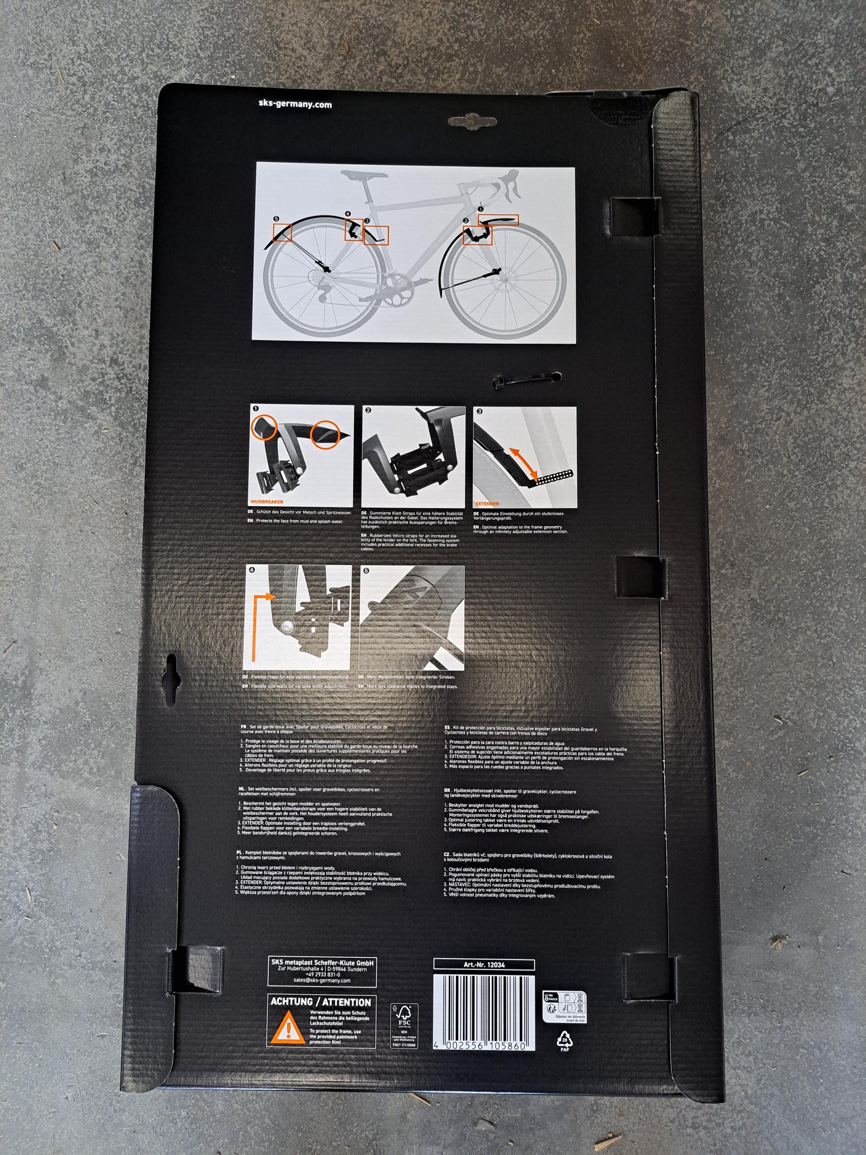 SKS Schutzblech Set Speedrocker XL schwarz matt Laufradgröße: 28 Zoll – MSZWEIRAD