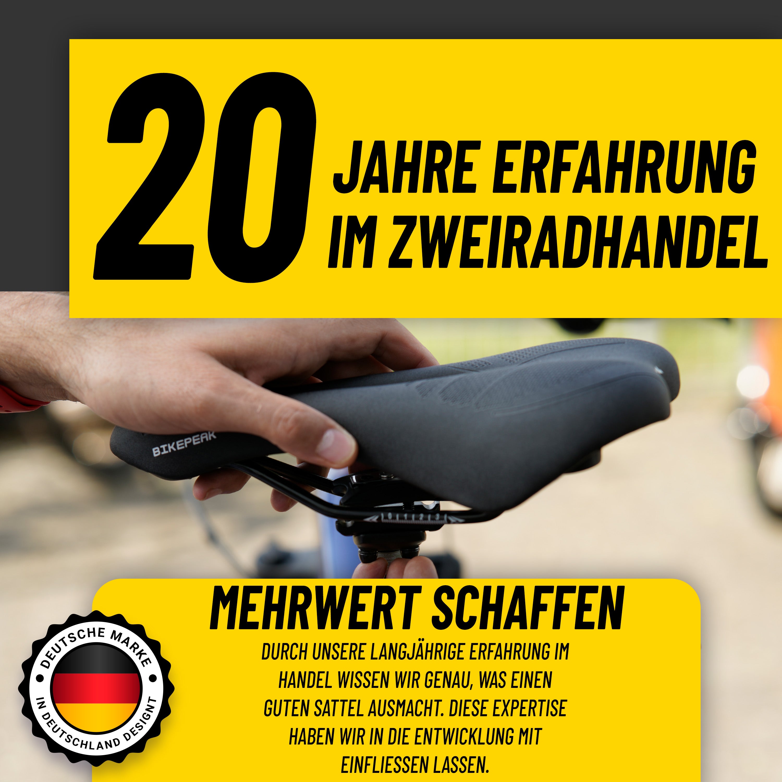 pneumatischer fahrradsattel BikePeak Sattel Wählbar MTB-Trekking-City Memory-Schaum Fahrradsattel